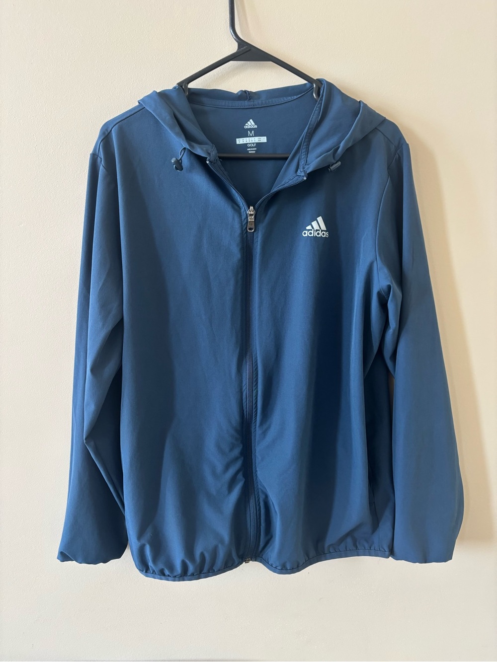 Adidas Men’s Golf Jacket blue size medium